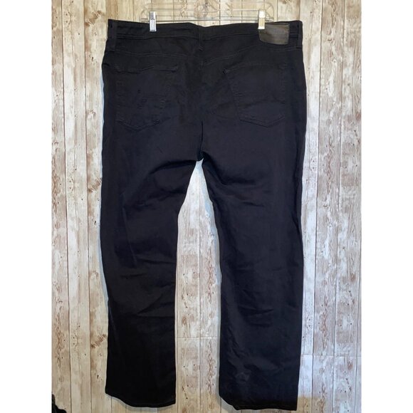 Men's Adriano Goldschmied The Graduate Tailored Leg Black Denim Jeans 40" x 32" - Picture 6 of 11